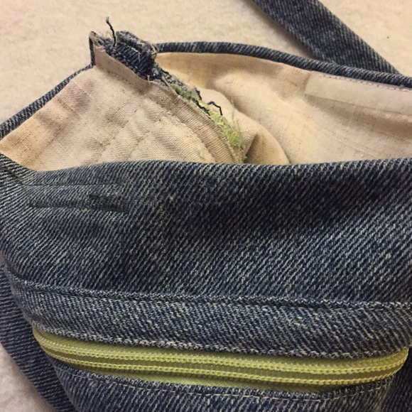 Denim Bag NWOT - Hand Crafted - Picture 4 of 5